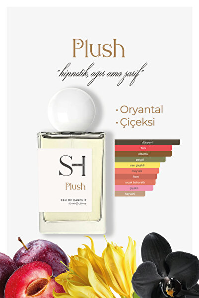 SH FRAGRANCES Plush Unisex Parfüm | Oryantal-Çiçeksi | Trüf-Ylang Ylang | Ork...