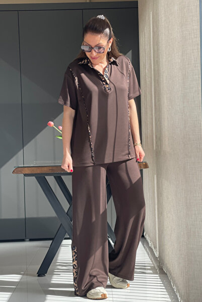 MİSLİNA BUTİK Leo Detay Kahve Takım