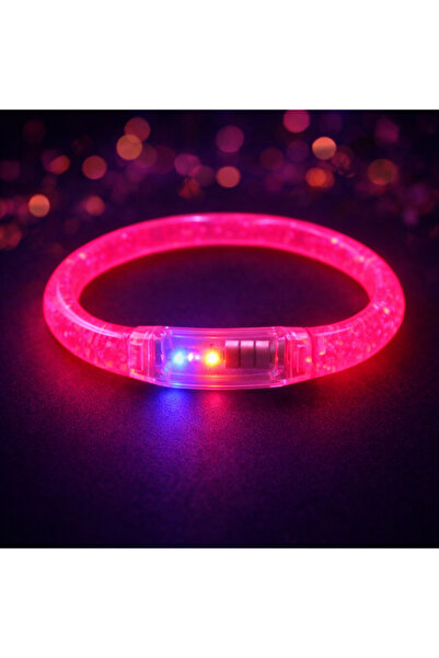 PARTİPORT LED Işıklı Parti Bilekliği Neon Glow Bracelet Disko Festival Konser...