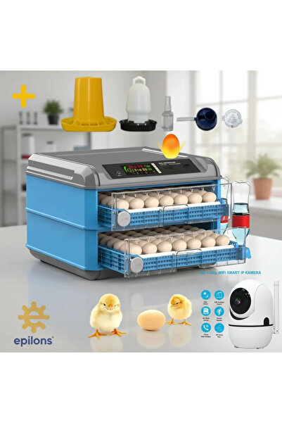 Tuncel Store Fully Automatic Incubator with Capacity for 128 Eggs - Chicken, ...