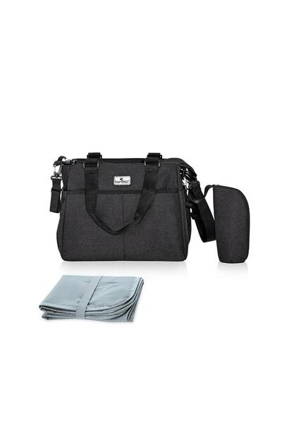 Maya Diaper Bag Maya, 9 Compartments, Shoulder Strap, Detachable Insulated Po...