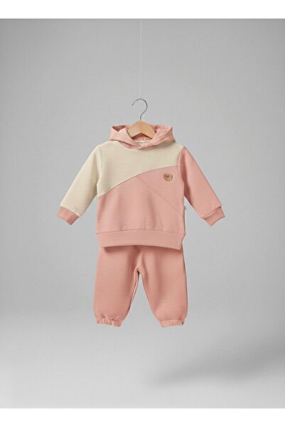 babytex طقم بدلة رياضية للأطفال بغطاء للرأس مصنوع من القطن بنسبة 100% - متوفر...