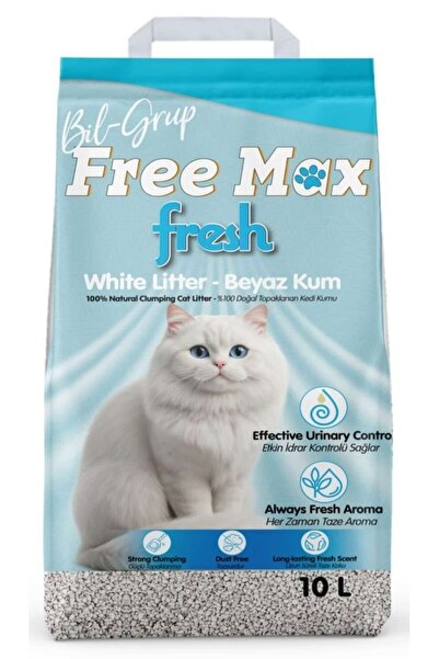 Freemax Free Max Fresh Kokulu Beyaz Bentonit Kedi Kumu 10Lt
