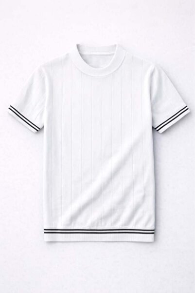 Valiberta Dale Striped Cuff Crew Neck Slim Knitwear Knitted Regular Fit Men's...