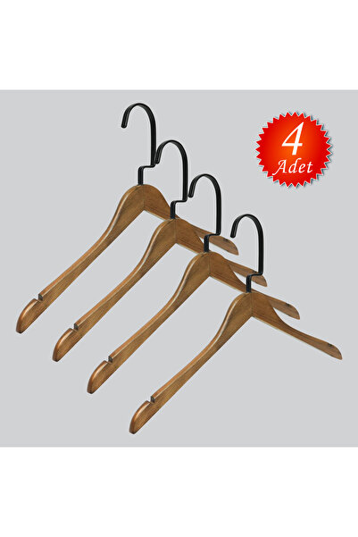 NYN Drveni M001-C (BLACK HOOK LAMA) vešalica za košulje, majice, bluze, halji...