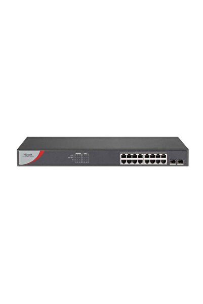 Hikvision Switch PoE Gigabit cu 16 porturi HiLook NS-0518P-125, 125W, neadmin...