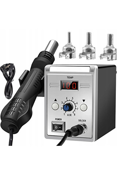 zola Hot air soldering station 700W, temperature and flow adjustment, LCD, 3 ...