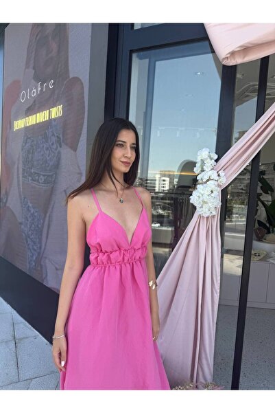 OlaFre SLINGED MIDI DRESS