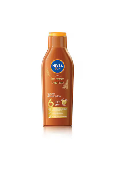 NIVEA لوشن واقي من الشمس صن إنتنس برونز بعامل حماية 6، 200 مل