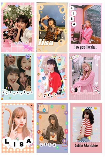 animeandyourworld blackpink fotokart 6*9 cm pvc kaplı tekli fotokart 1 adet s...