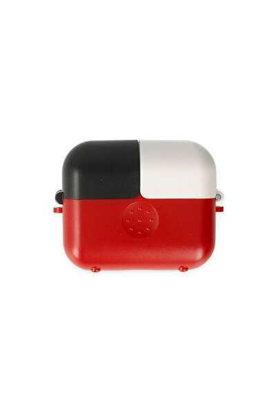 eco port حافظة Airpods 3 (الجيل الثالث) - أحمر-أسود-أبيض