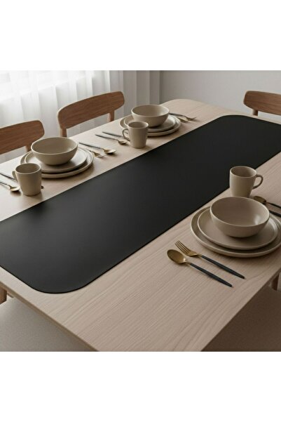 Grand Fine Art 1 Piece Leather Runner with Oval Edges - 40X140 cm