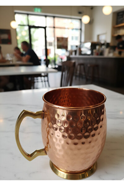 Meya design Brass Mug – Decorative and Functional Metal Mug (12 × 12 cm)