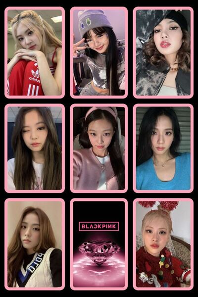 animeandyourworld blackpink fotokart 6*9 cm pvc kaplı tekli fotokart 1 adet s...