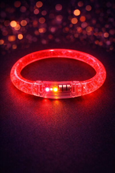 PARTİPORT LED Işıklı Parti Bilekliği Neon Glow Bracelet Disko Festival Konser...