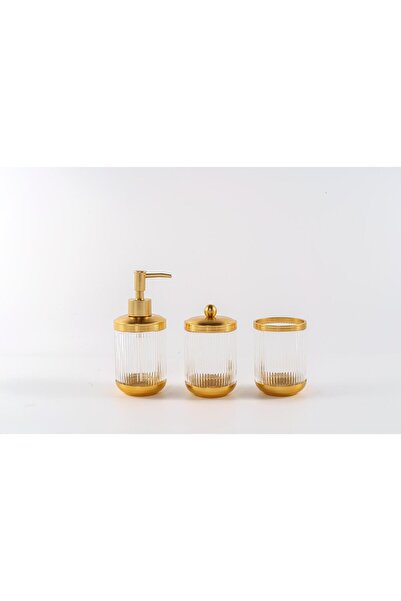 ROY KING MAJORCA 3 PRÇ BANYO SETİ CLEAR GOLD