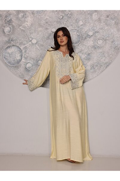 IKKXA Regal Silver Threaded Jalabiya