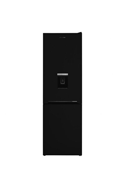 Heinner Fridge Freezer 294L No Frost, Water Dispenser, Class E, Black