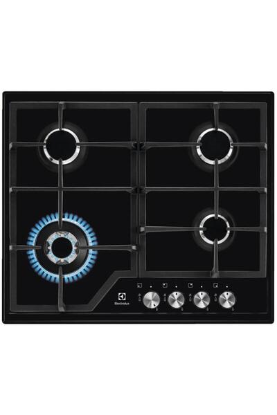 Electrolux Built-in Gas Hob EGS6436K 60cm 4 Burners Wok Cast Iron Black