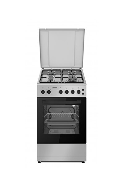 Heinner Gas Cooker HFSC-S60LITGSL 50x60 4 Burners, Ignition, Timer, Grill, Si...