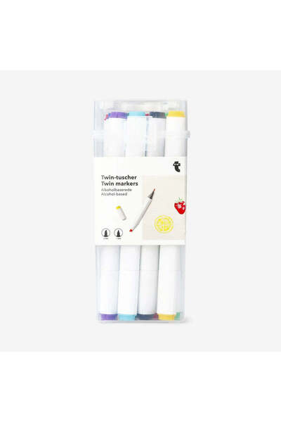 Flying Tiger Copenhagen Çift Uçlu 12'li Marker Kalem Seti