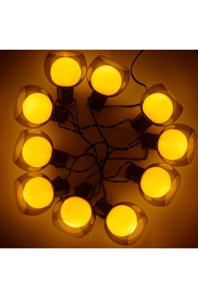 proled Ghirlandă luminoasă glob LED 10m, 20 becuri mate, IP44, 220V