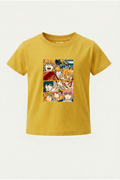 nirvoda Παιδικό μπλουζάκι Hunters Chainsaw Man με στάμπα για παιδιά