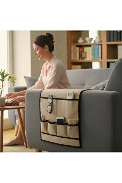 ipekbazaar 6 Cepli Koltuk Yanı Organizer, Leke Tutmaz Silinebilir Vinleks Der...