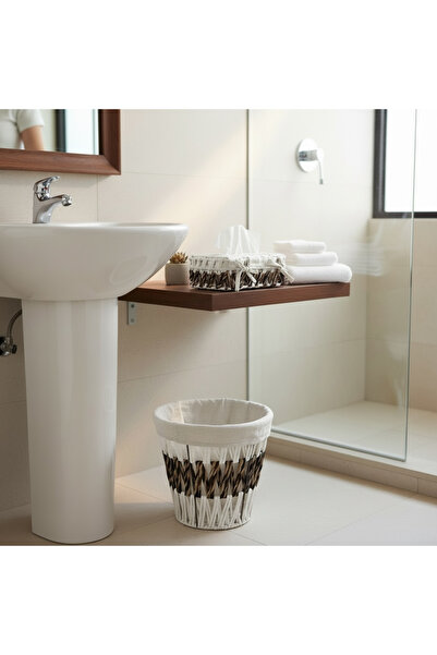 MAZPRO Wastebasket with tissue holder