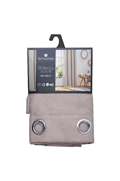 Atmosphera Isa Insulating Curtain Grey 140 x 260 cm