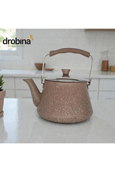 drobina Brown granite teapot from Droubina, Turkish made, 0.75 liter size - T...
