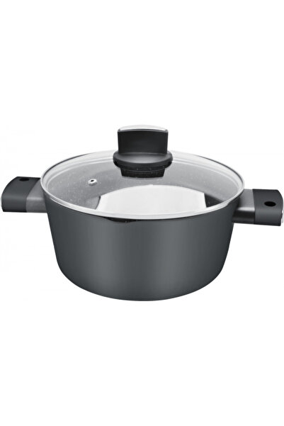 Zilan ZLN0850 marble-coated pot, 5 layers, 26cm, 5.7l, premium black