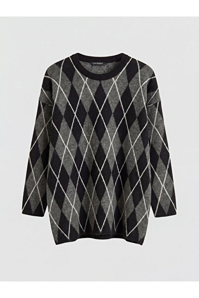 LC Waikiki سترة تريكو نسائية من GÜLİS GİYİM للموسم الجديد، رمادية اللون، بياق...