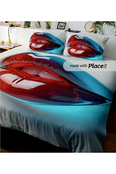 AngelsHome Special Design Brand Single Bedding Set Ranforce Satin 4 Piece Kis...