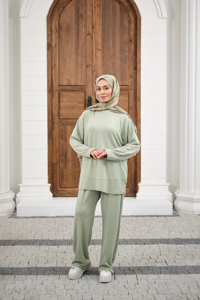 LOCCO Kadın Pantolonlu Takım Su Yeşil