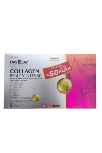 Orzax The collagen beauty intense pineapple flavored 45 sachets - 50% more