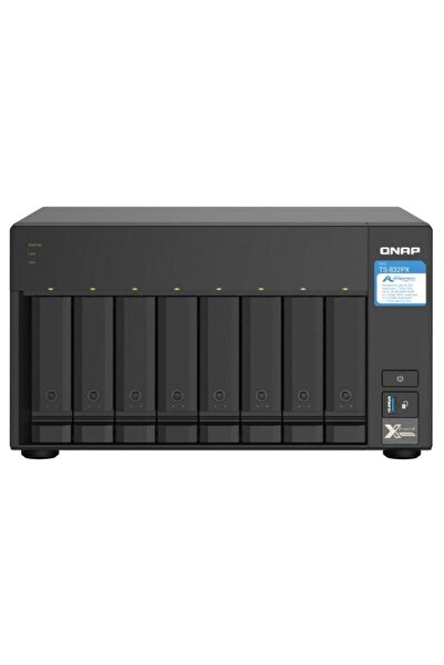 Qnap NAS TS-832PX-4G 8-Bay, Alpine AL324 Quad-Core 1.7GHz, 4GB DDR4, Черен
