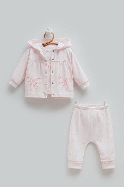 Caramell مجموعة LOVE TIME الثلاثية للأعمار من 3 إلى 18 شهرًا - وردي