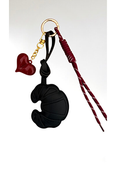 CULTE Croissant Noir - Çok Parçalı Çanta Charmı Seti, Kruvasan Detaylı Çanta ...