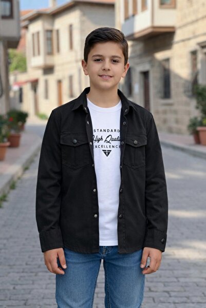 Pina Kids Boy's Snap-On Shirt T-Shirt Top Set