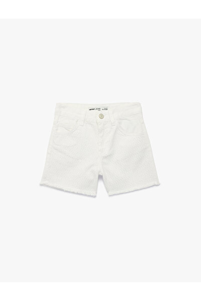 Koton Cotton Pocketed Loose Fit Denim Shorts