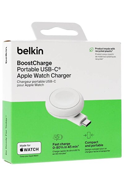 Belkin Dongle de încărcare rapidă Boost Charge pentru Apple Watch, alb