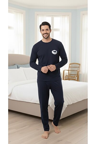 ELİBELLA Men's Cotton Long Sleeve Pajama Set