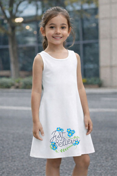 CACTUS COLLECTION Rochie de vară pentru fete cu imprimeu floral