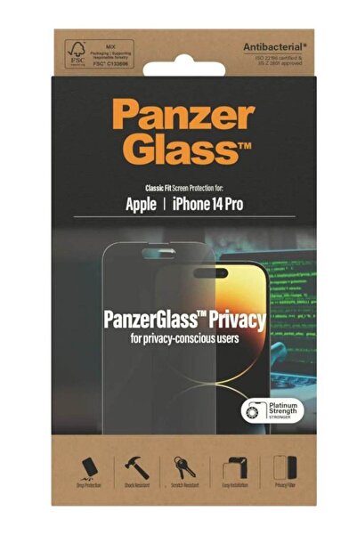 Panzer Glass Προστατευτικό οθόνης PanzerGlass για Apple iPhone 14 Pro - Κλασι...