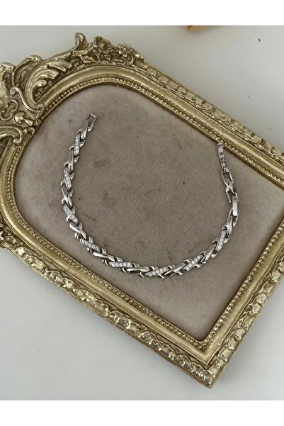 LUMI TAKI-SAAT Xpng Silver Color Stone Bracelet