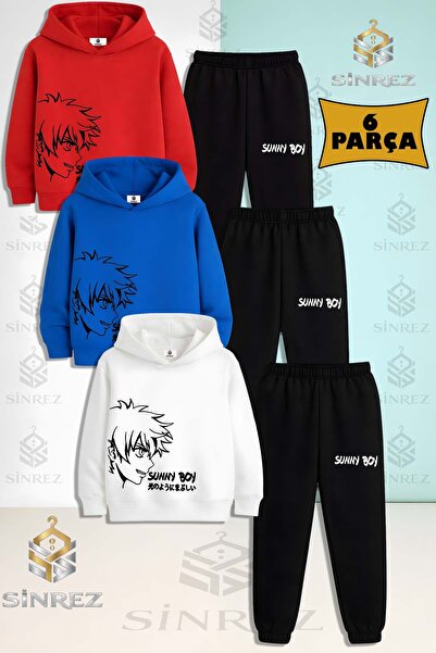 SİNREZ Set de trening cu glugă pentru copii, unisex, SUNNY BOY BYZ-SYH 3Lu