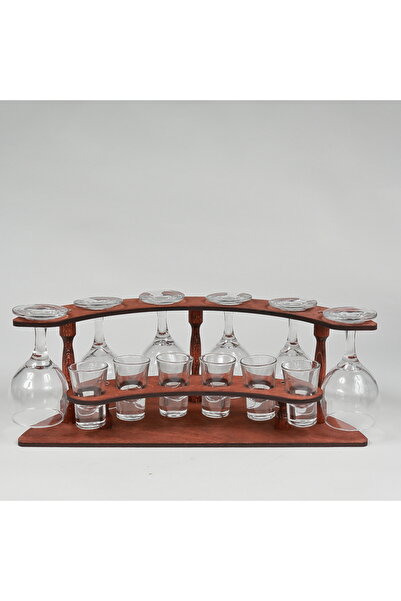 LimArt Minibar with 6 wine glasses and 6 brandy glasses 6x150 ml, 6x40 ml - 4...