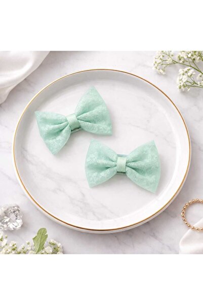 gigigiyim Flower Detailed Mini Ribbon Patterned Clamp Buckle