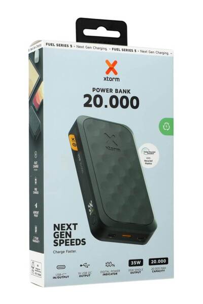 Xtorm Baterie externă USB-C PD 35W 20.000mAh 2xUSB-C Negru
